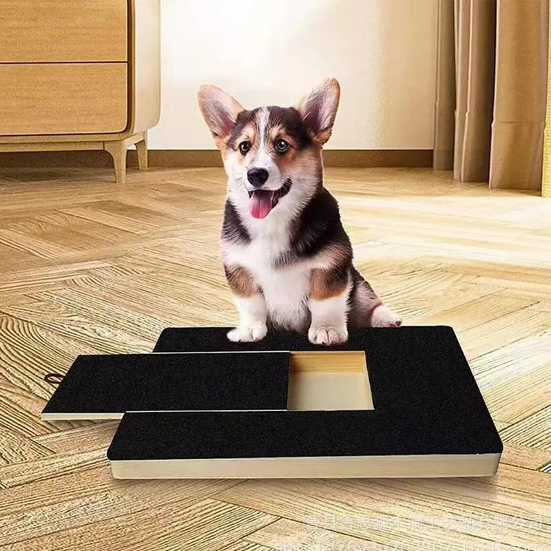 Interactive Dog Nail Scratch Board with Treat Dispenser