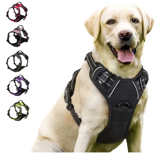No-Pull Padded Dog Harness with Front Clip.