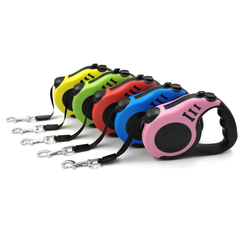 Retractable Dog Leash with One-Touch Brake.