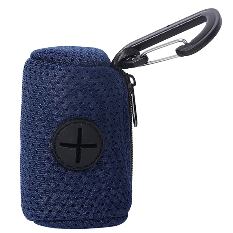 Dog Waste Bag Dispenser with Clip-On Leash Holder