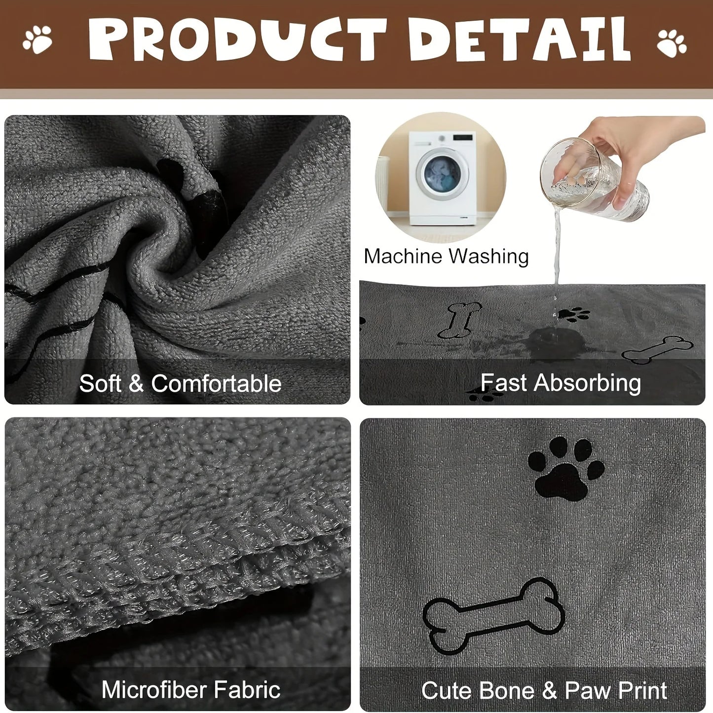 Super Absorbent Microfibre Dog Drying Towel