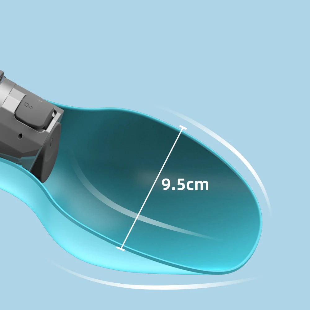 Portable Dog Water Bottle with Built-In Bowl