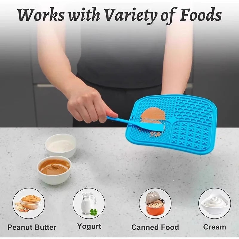 Silicone Lick Mat for Dogs with Suction Base