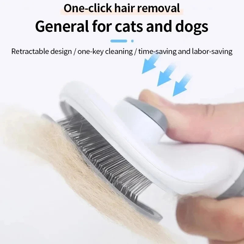 Self-Cleaning Slicker Brush for Dogs and Cats.