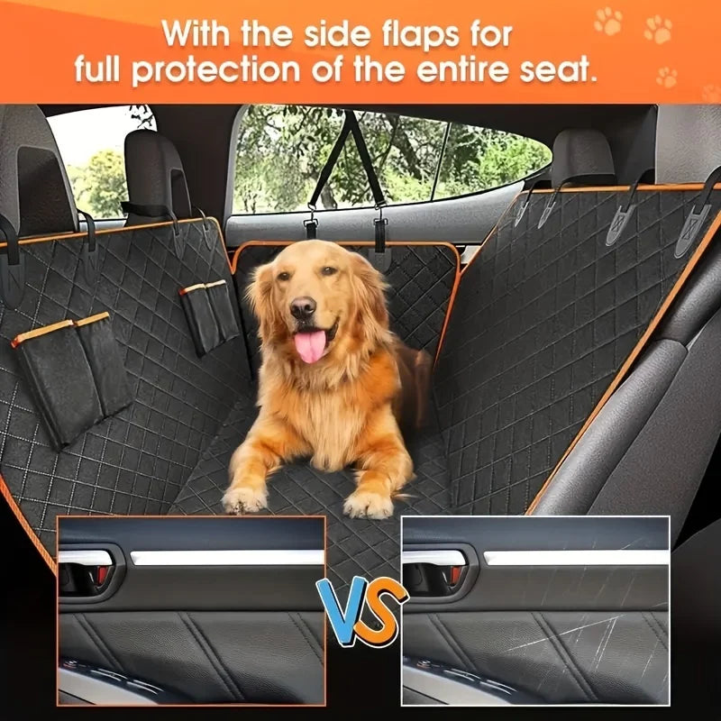 Waterproof Dog Car Seat Cover Hammock with Side Flaps