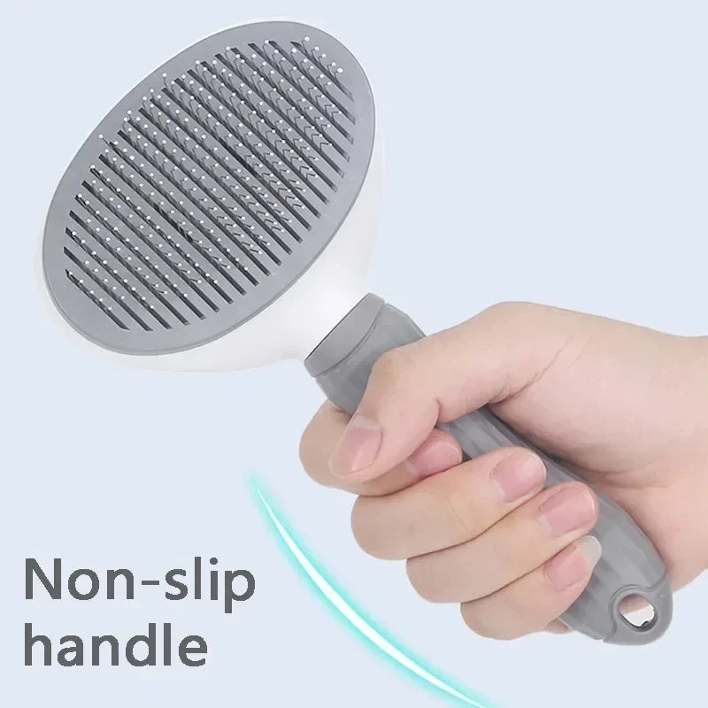 Self-Cleaning Slicker Brush for Dogs and Cats.