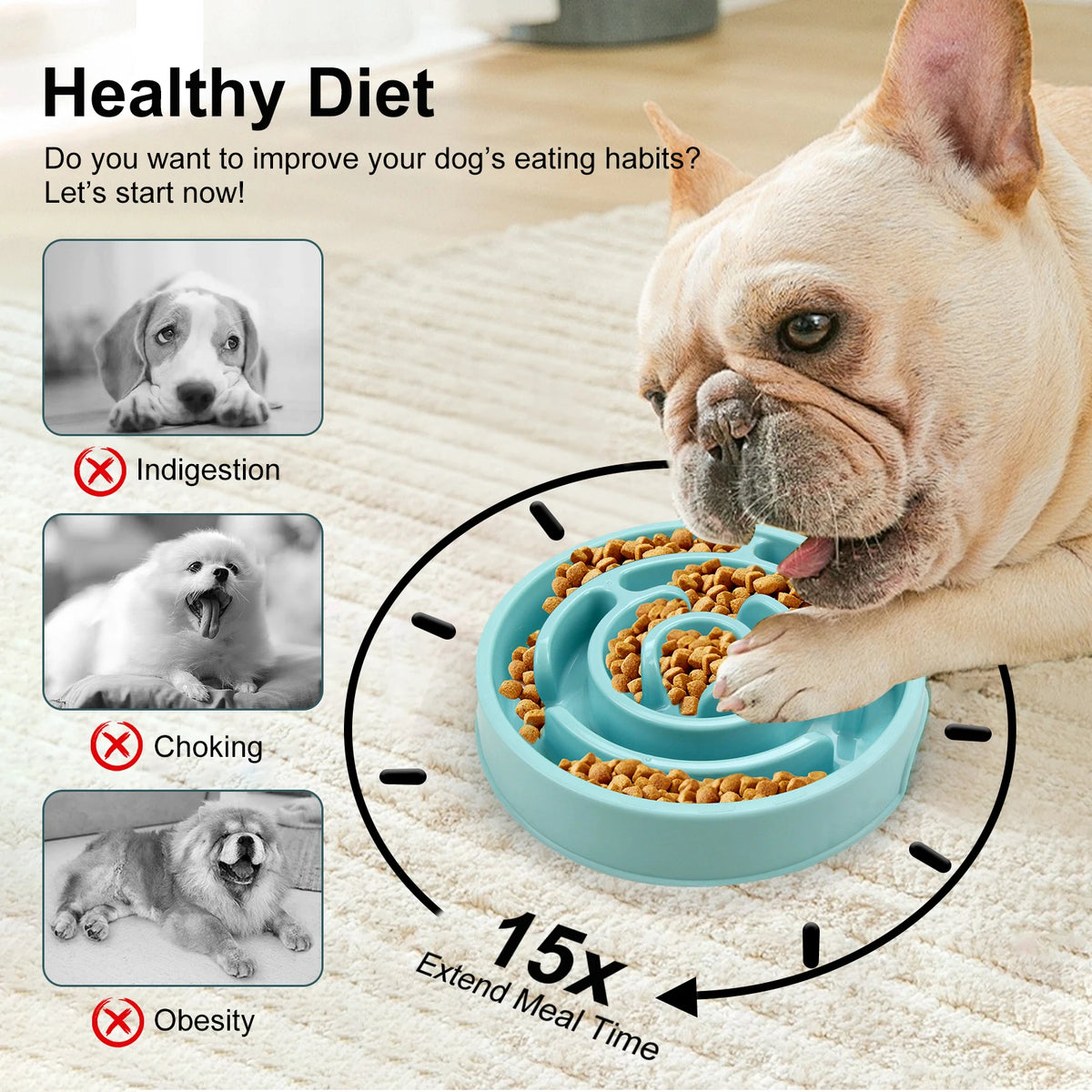 Maze Slow Feeder Dog Bowl